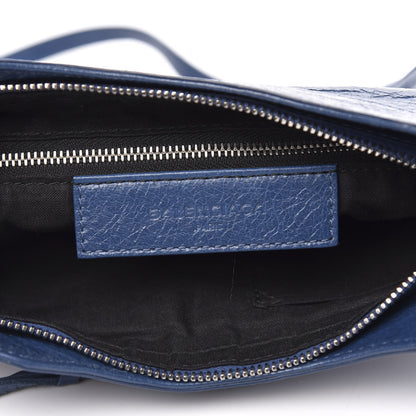 Balenciaga Agneau Classic Hardware Silver Hardware Hip Bleu Profond 6 of 9