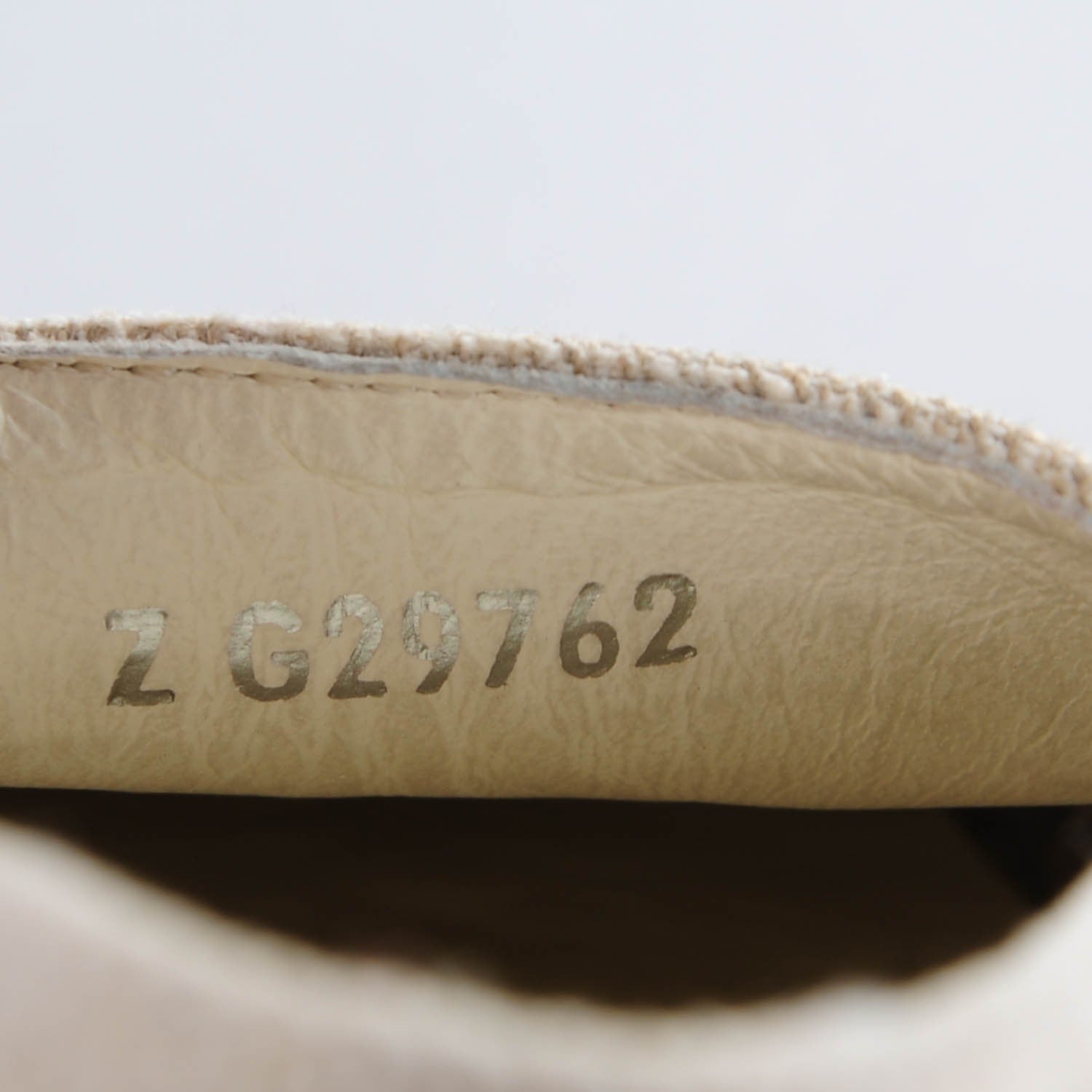 Chanel Toile Sequin CC Espadrilles 35 Beige Black 7 of 8