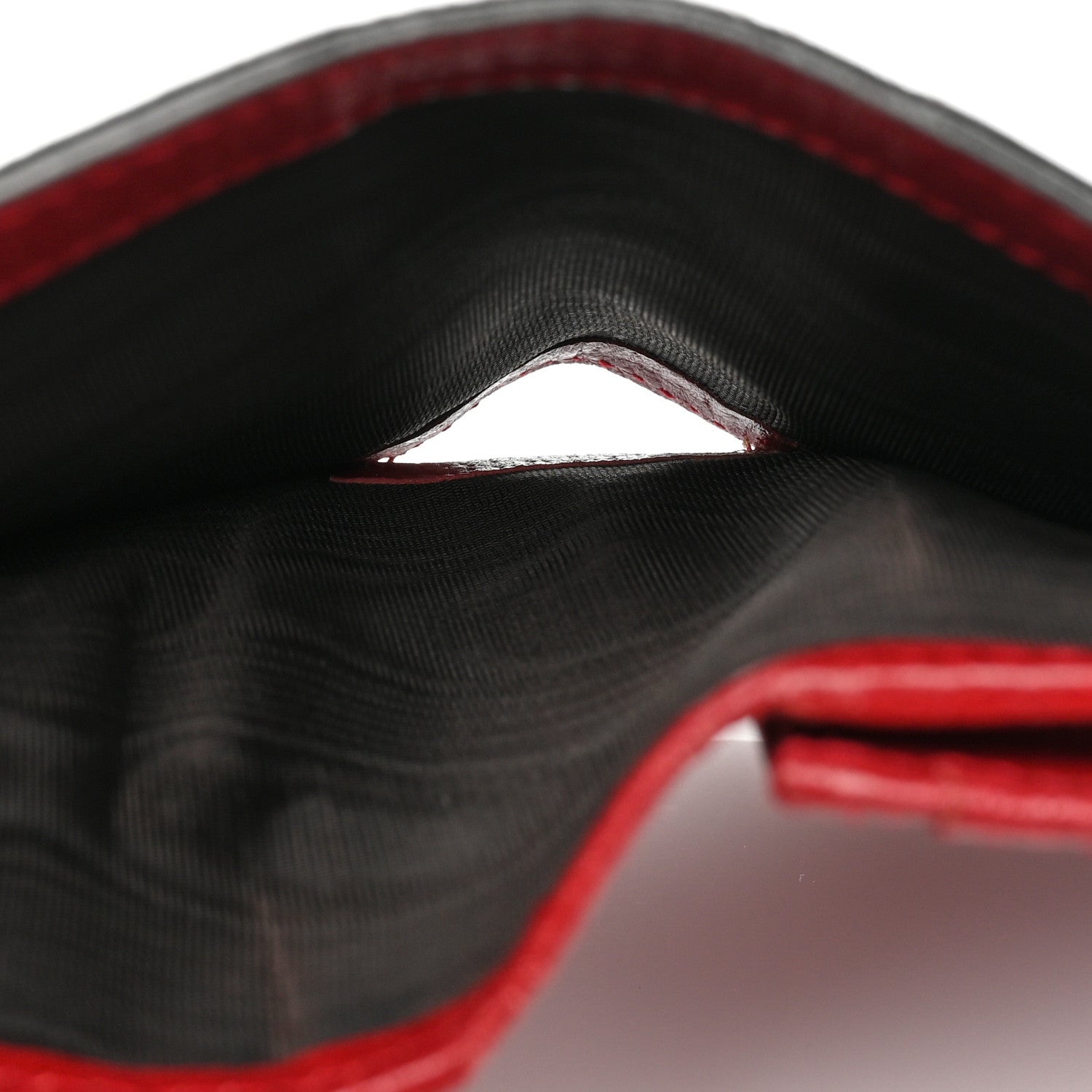 Gucci GG Supreme Monogram Tian Card Case Beige Multicolor Red 5 of 8