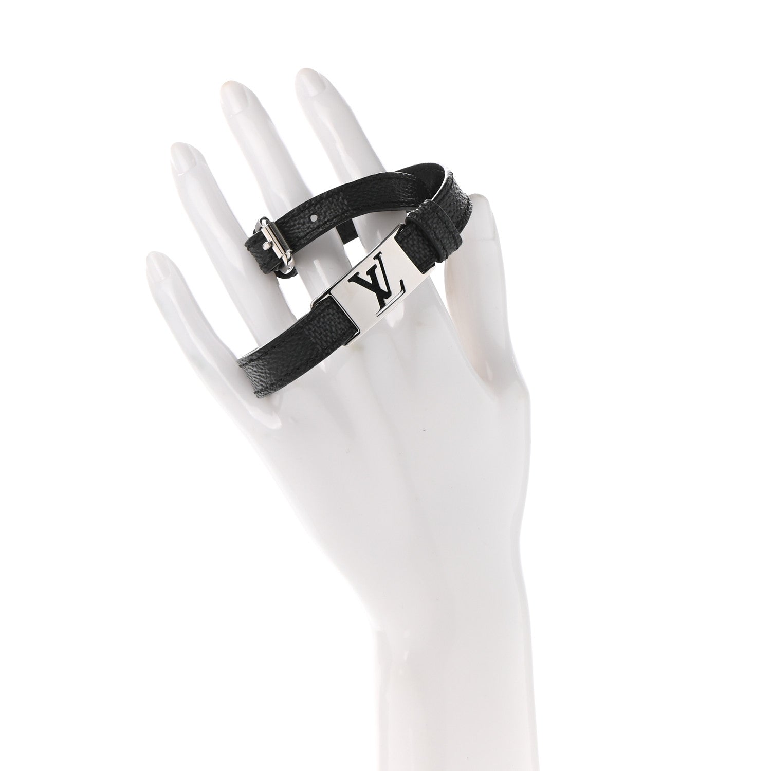Louis Vuitton Damier Graphite Sign It Bracelet 3 of 8