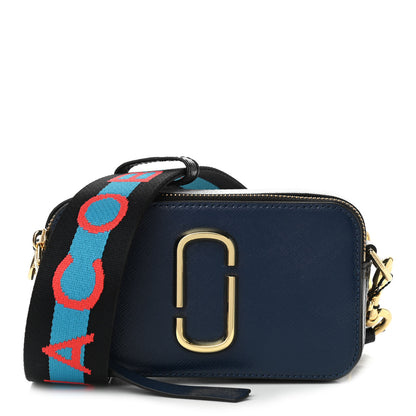 Marc Jacobs Saffiano Small Snapshot Camera Bag Blue Sea 1 of 11