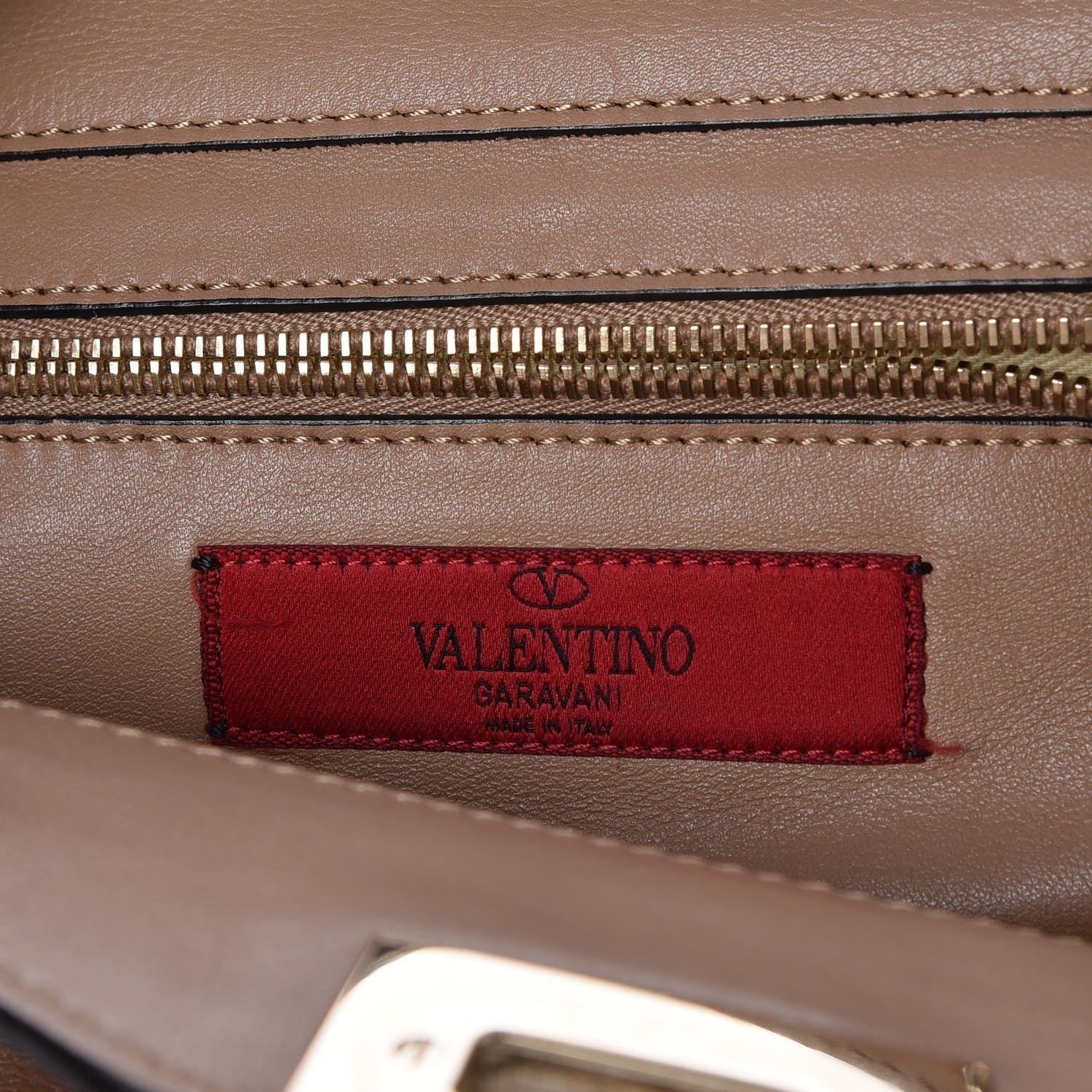 Valentino Garavani Vitello Small Rockstud Tote Alpaca 8 of 13