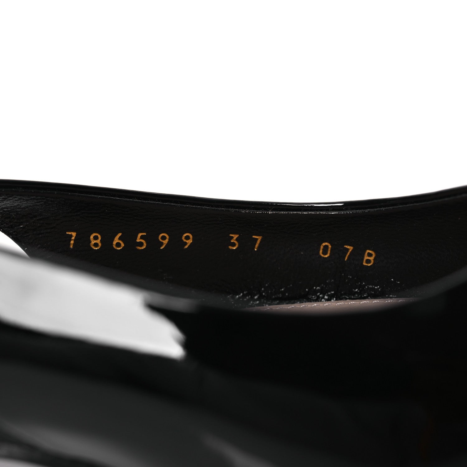 Gucci Patent Signoria Ballet Slingback Ballet Flat 37 Black 9 of 10