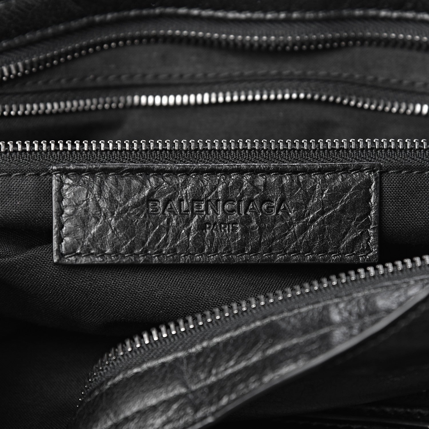 Balenciaga Agneau Silver Metallic Edge Hardware City Black 6 of 10