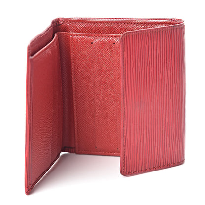 Louis Vuitton Epi Elise Wallet Castillan Red 5 of 6