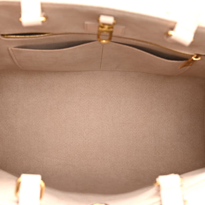Louis Vuitton Empreinte Monogram Spring In The City Onthego MM Beige Pink Yellow 5 of 9