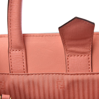 Fendi Vitello Elite Petite 2Jours Tote Pesca 11 of 17