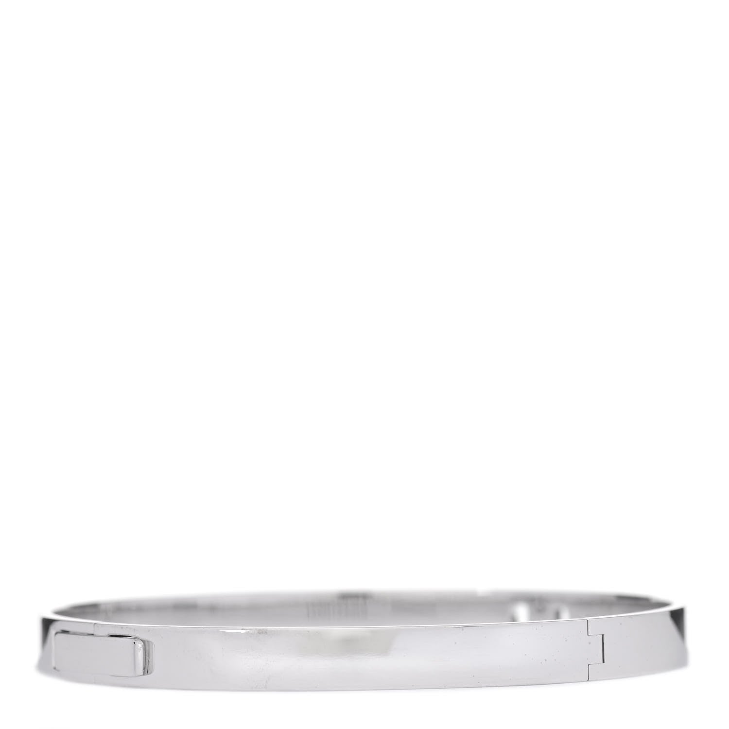 Hermes 18K White Gold Diamond PM H D'Ancre Bracelet SH 3 of 4