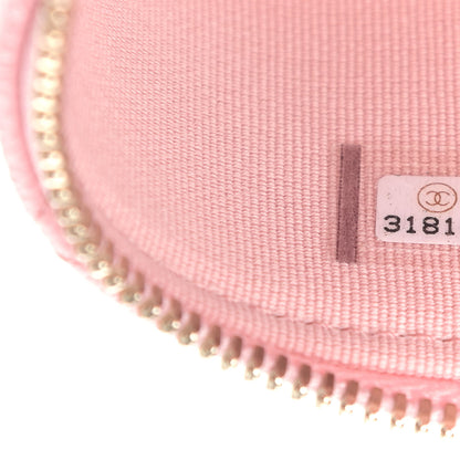 Chanel Caviar Quilted Small Handle With Care Vanity Case With Chain Pink 7 of 9