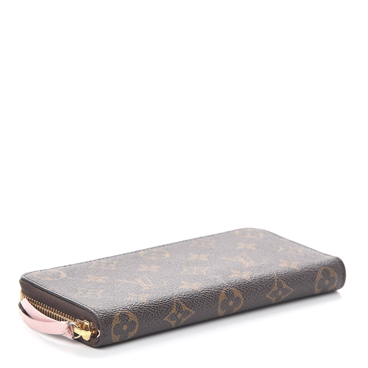 Monogram Clemence Wallet Rose Ballerine