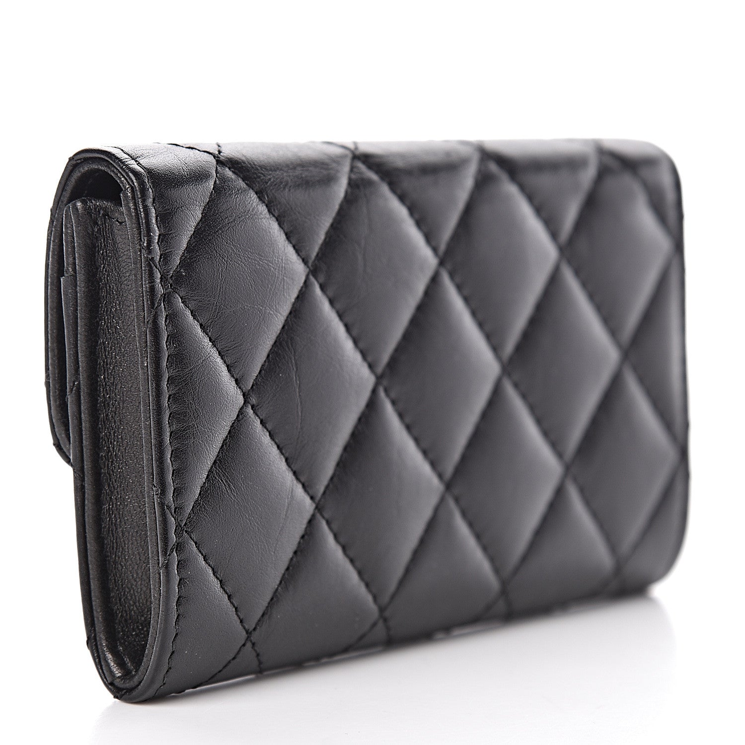 Chanel Aged Calfskin Quilted Reissue Flap Card Holder Black 3 of 8