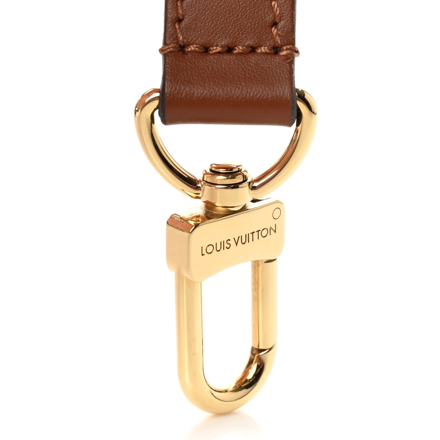 Calfskin V Tote BB Shoulder Strap Caramel