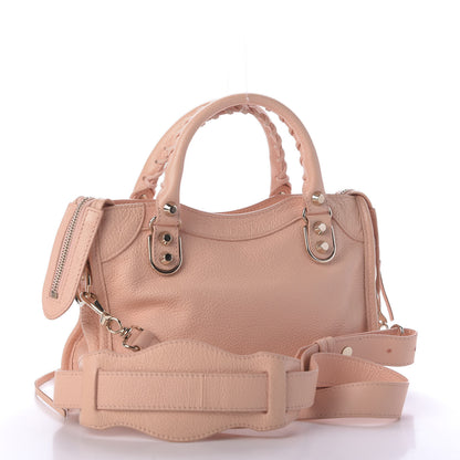 Balenciaga Chevre Gold Metallic Edge Hardware Mini City Rose Peach 3 of 9