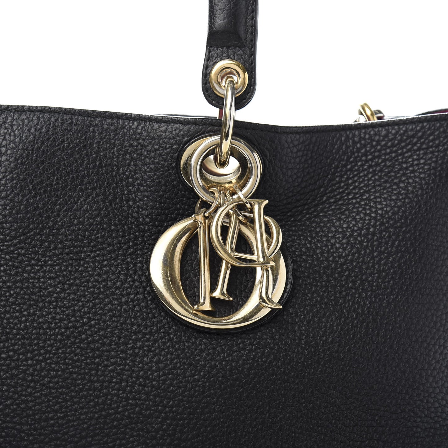 Bullcalf Large Diorissimo Tote Black Rose Indien