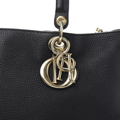 Christian Dior Bullcalf Large Diorissimo Tote Black Rose Indien 11 of 12