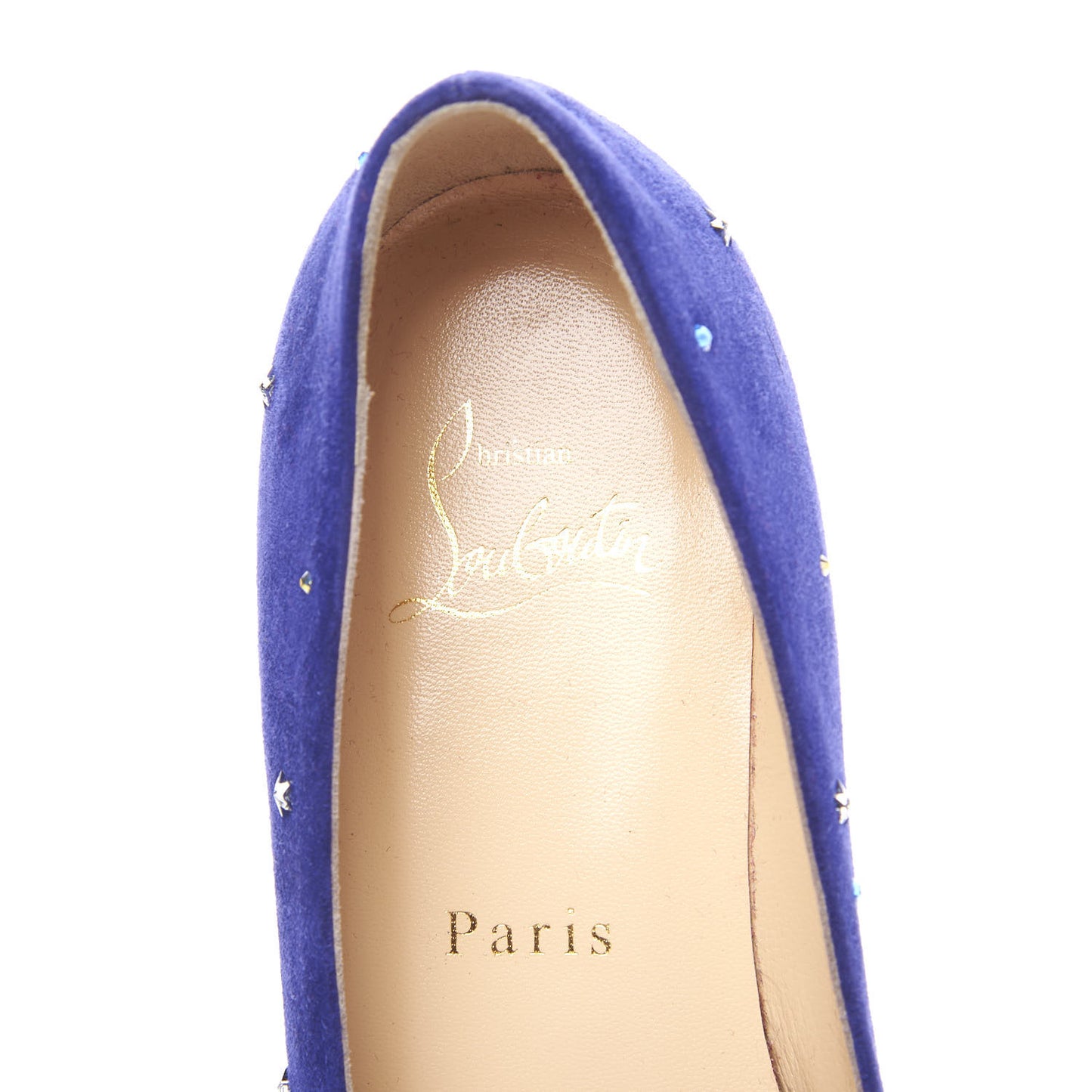 Veau Velours Embellished Gravitanita Starry Flats 36.5 Version Encre