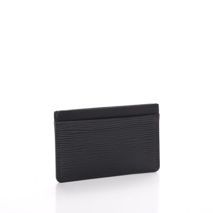 Louis Vuitton Epi Card Holder Black 3 of 8