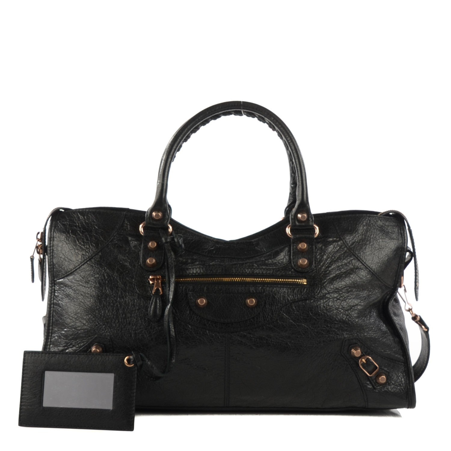 Balenciaga Agneau Giant 12 Rose Gold Hardware Part Time Black 1 of 8