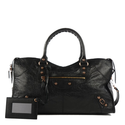 Balenciaga Agneau Giant 12 Rose Gold Hardware Part Time Black 1 of 8