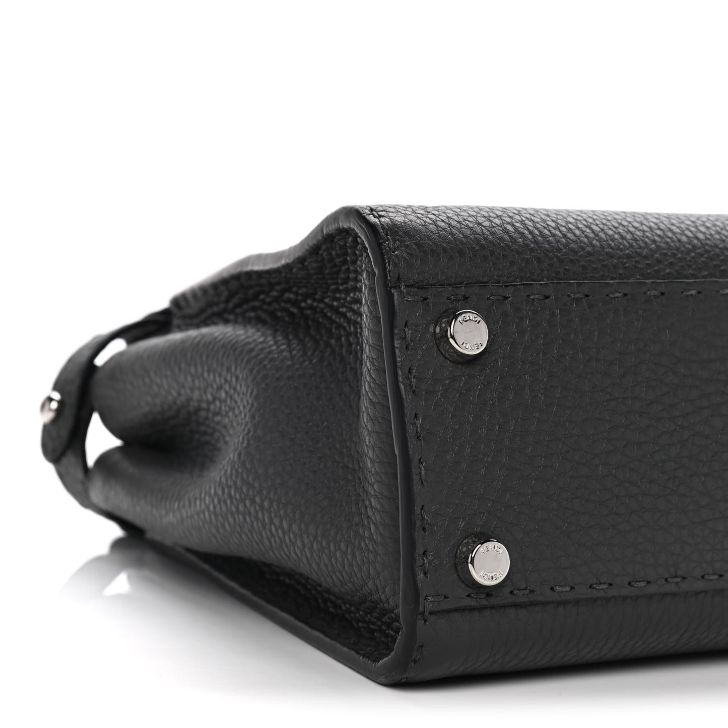 Cuoio Romano Selleria Bi-Color Medium Peekaboo Iconic Satchel Asfalto Latte