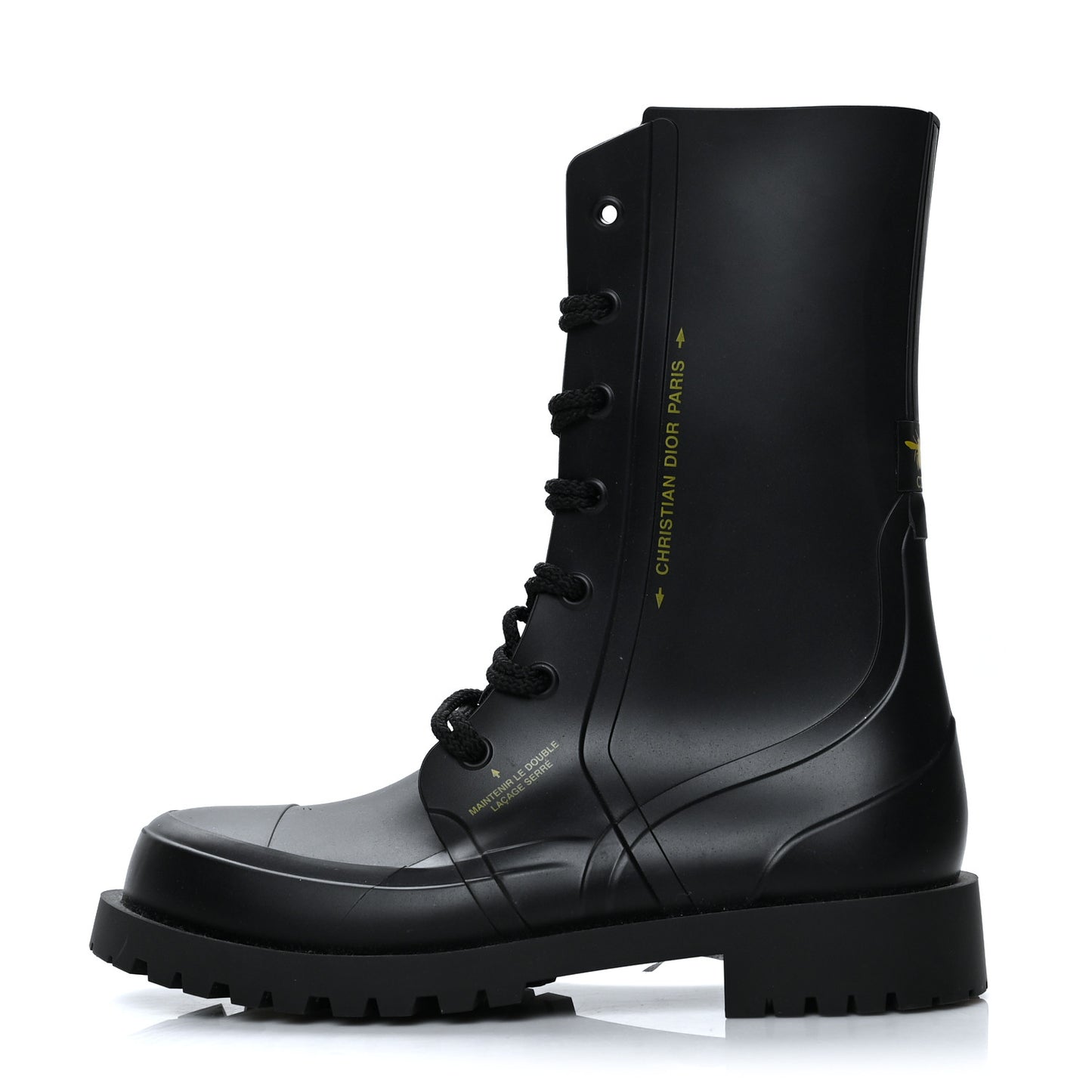 Rubber Diorcamp Low Boots 42 Black