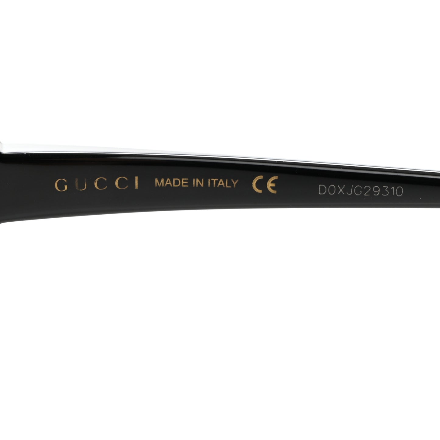 Acetate Square Frame Sunglasses GG0876S Black