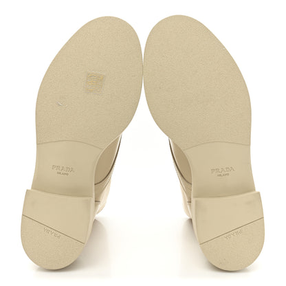 Prada Spazzolato Re-Nylon Metal Triangle Logo Womens 50mm Combat Boots 39.5 Deserto 5 of 8