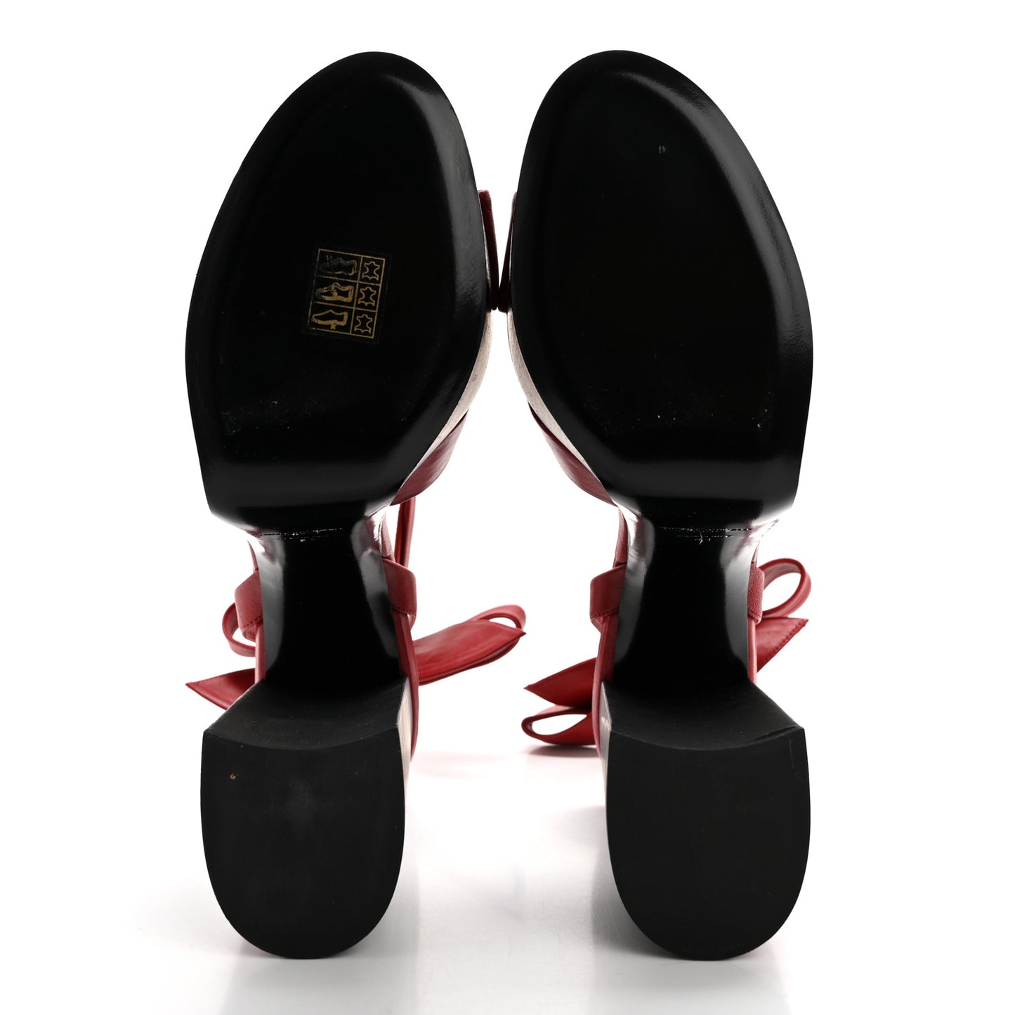 Nappa Heart Paige 85 Platform Sandals 41 Rouge Eros