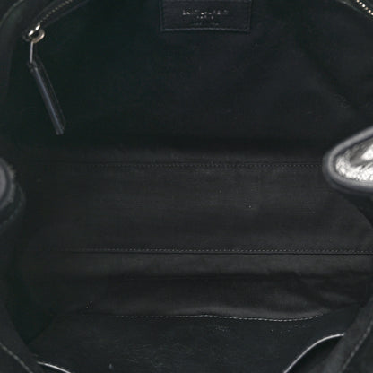 Saint Laurent Crinkled Calfskin Matelasse Monogram Medium Niki Shopper Tote Black 5 of 17