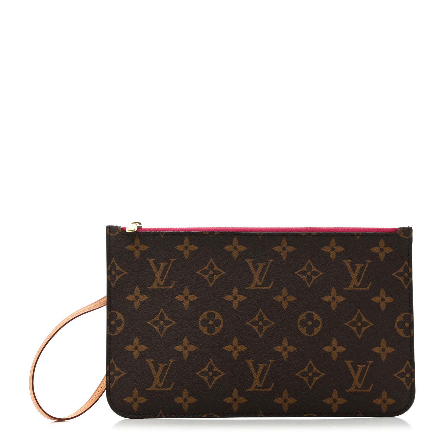 Louis Vuitton Monogram Neverfull MM GM Pochette Fuchsia 1 of 7