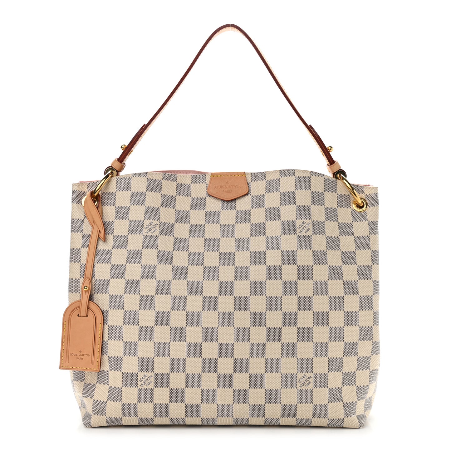Damier Azur Graceful PM Rose Ballerine