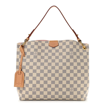 Louis Vuitton Damier Azur Graceful PM Rose Ballerine 1 of 10