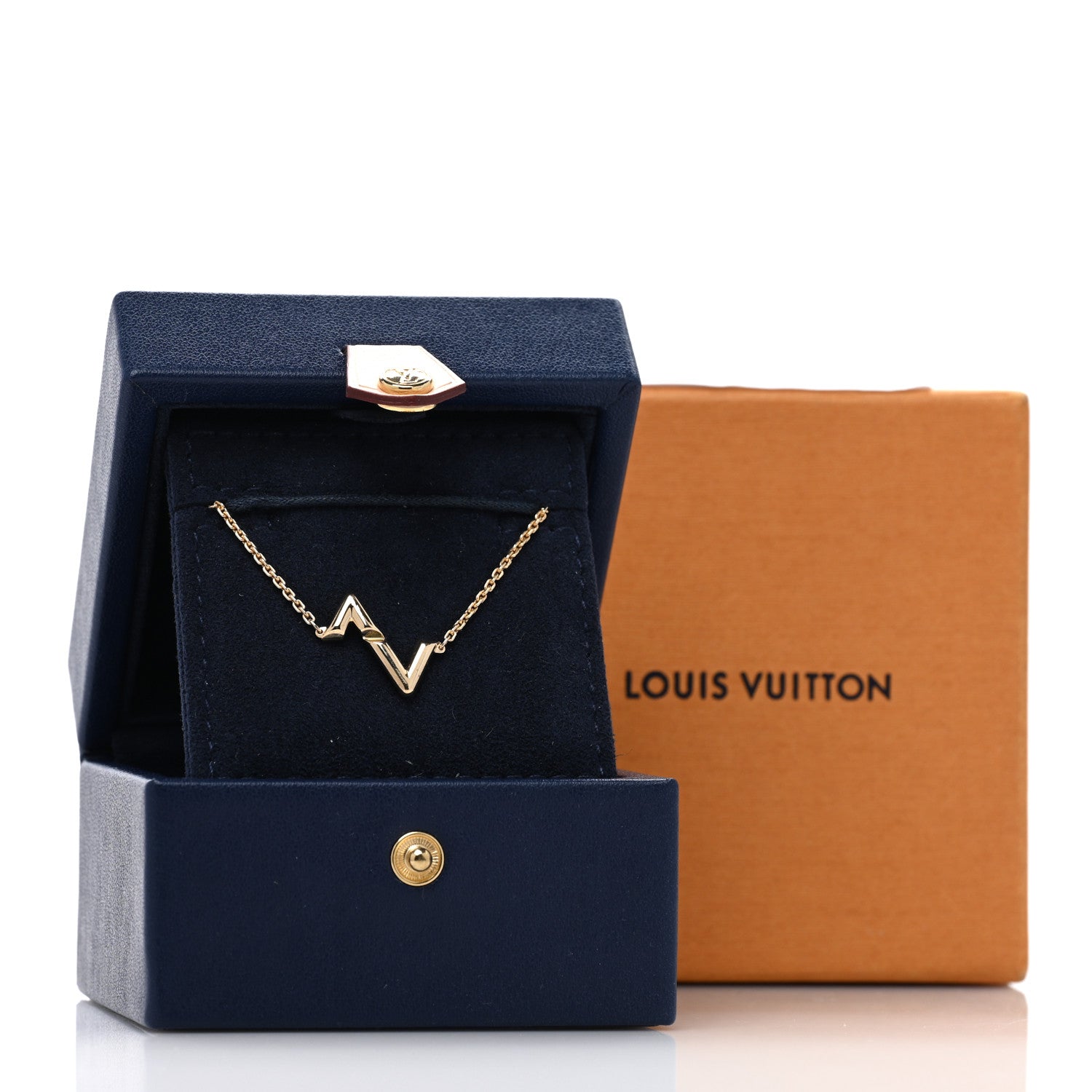 Louis Vuitton 18K Yellow Gold Volt Upside Down Chain Bracelet 4 of 4