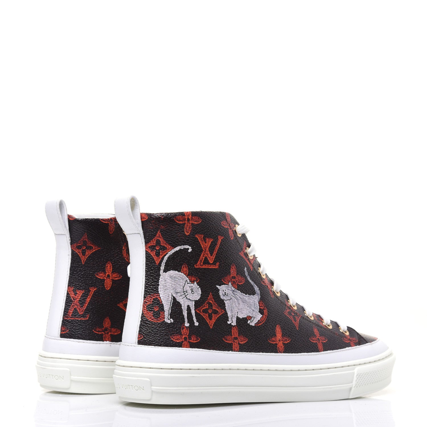 Louis Vuitton Catogram Stellar Sneaker Boots 37.5 Marron 4 of 11