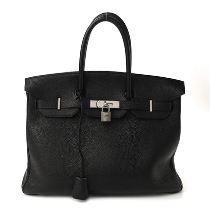 Hermes Taurillon Clemence Birkin 35 Black 1 of 14