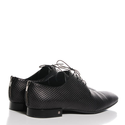 Louis Vuitton Mens Petit Damier Telegraph Derby Lace Up Shoes 12 Black 11 of 12