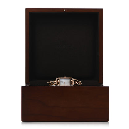 Hermes 18K Rose Gold Diamond Mother of Pearl 17mm Nantucket Quartz Watch 5 of 5