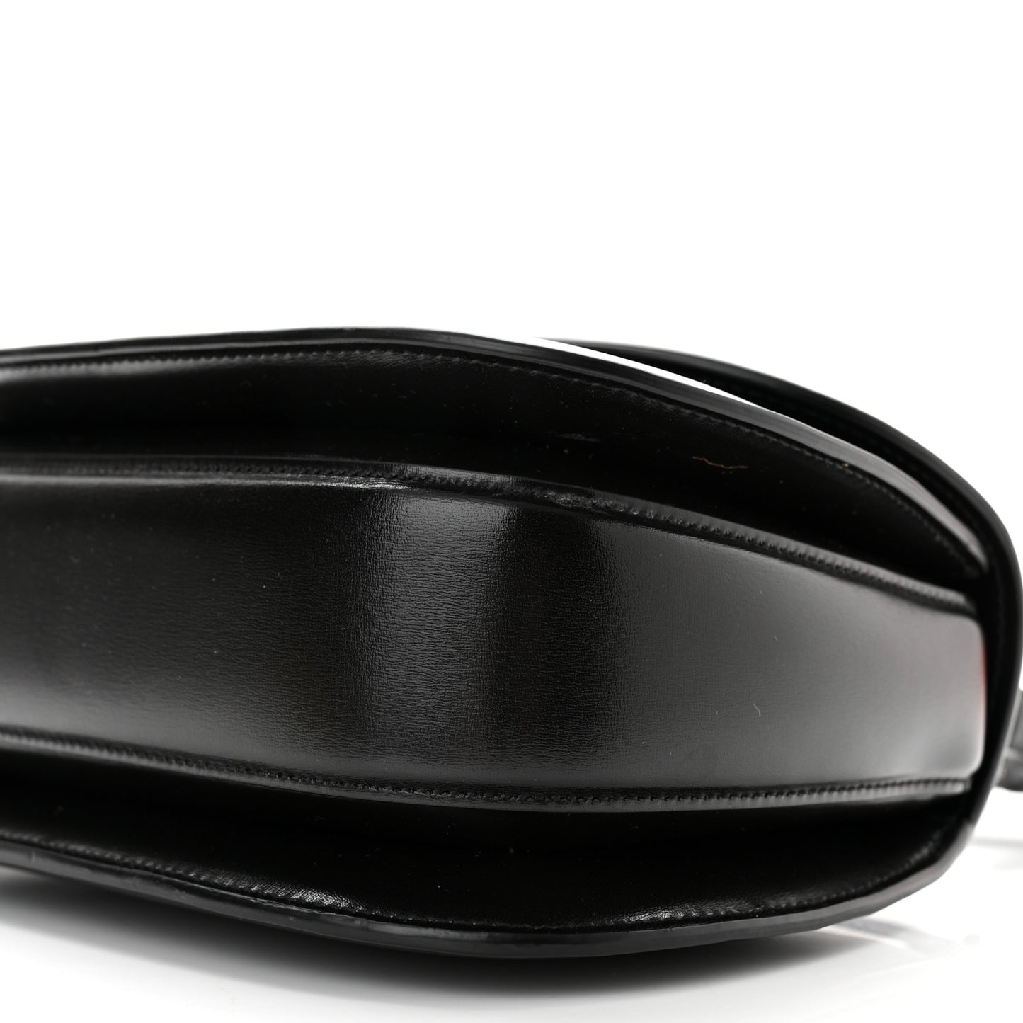 Boarded Dyana Lux Calfskin Web Monochrome Small Bamboo 1947 Top Handle Bag Black