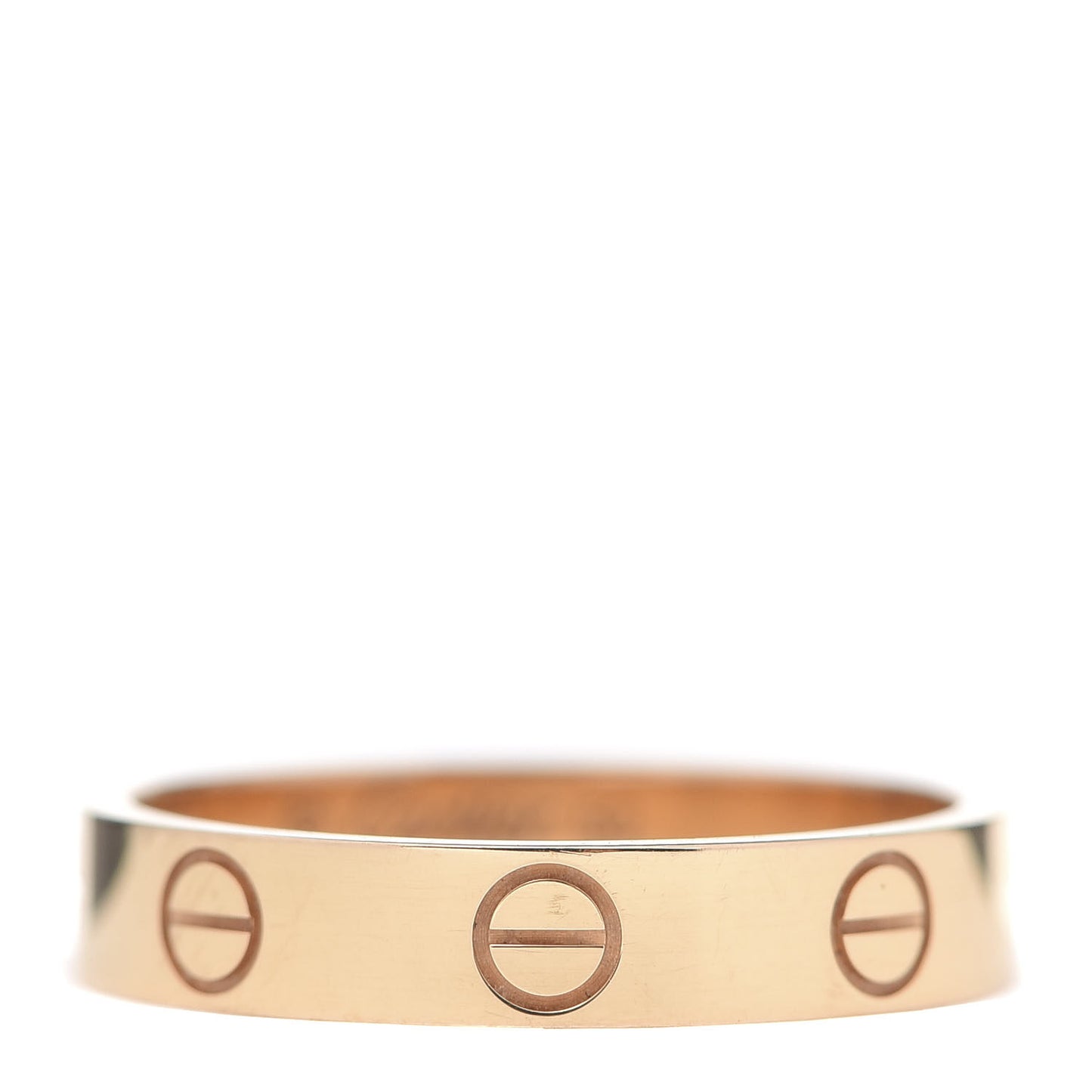 18K Yellow Gold 3.5mm LOVE Wedding Band Ring 52 6
