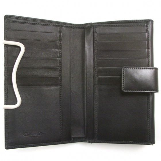 Christian Dior Leather Grommet Wallet Black 5 of 8
