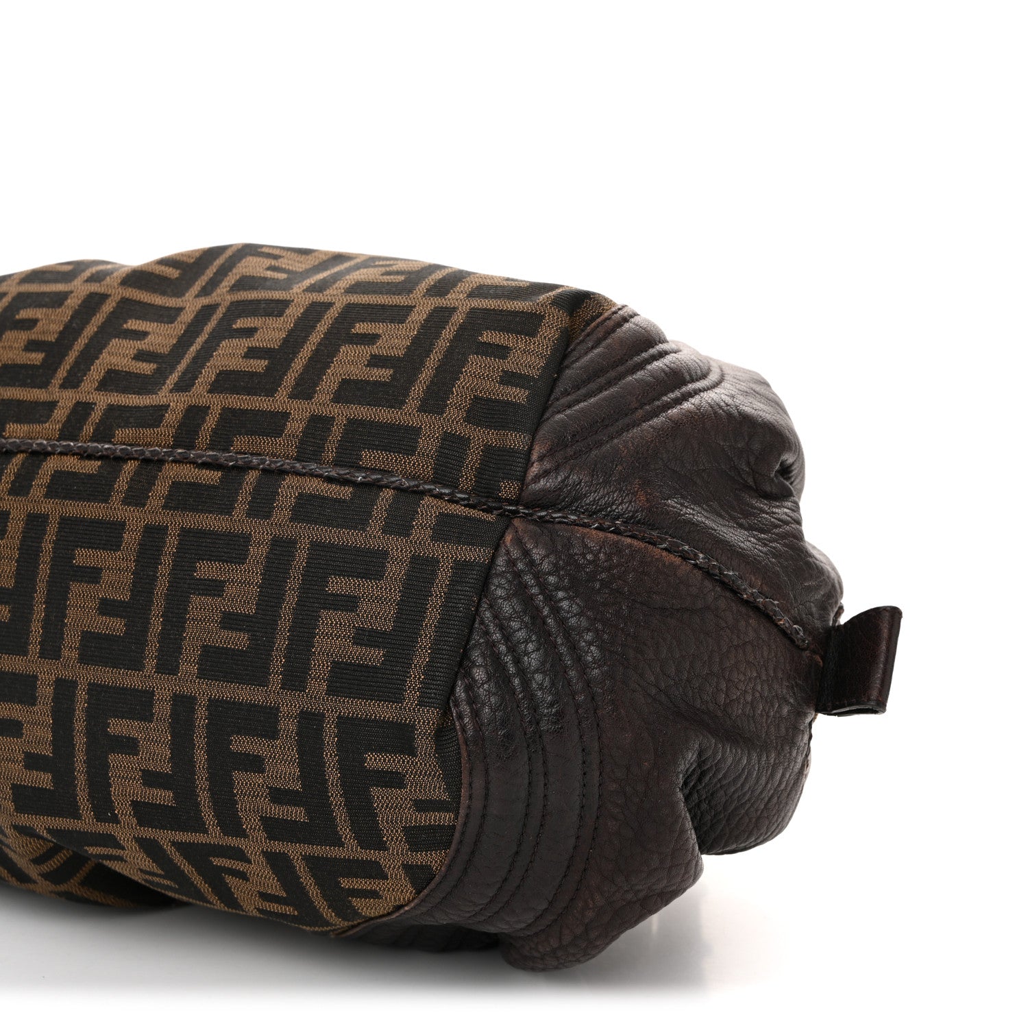 Fendi Zucca Nappa Nuvolata Vitello Tortuga Spy Bowler Tobacco Moro 10 of 10