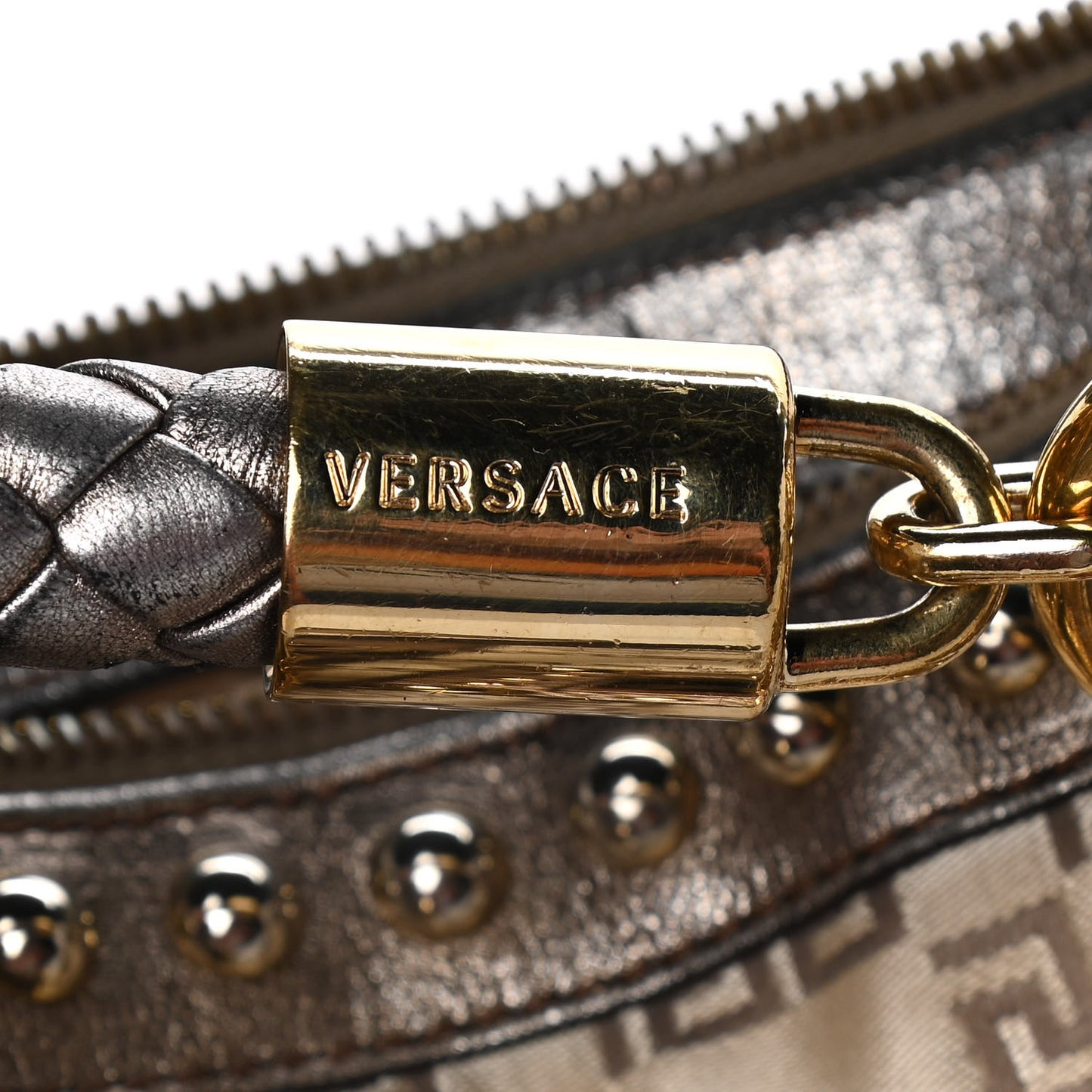 Metallic Calfskin Snap Out Of It Bag Bronze