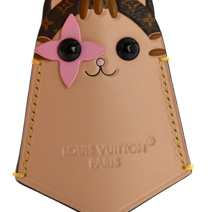 Louis Vuitton Monogram LV Cat Bag Charm Charm Cream 3 of 5