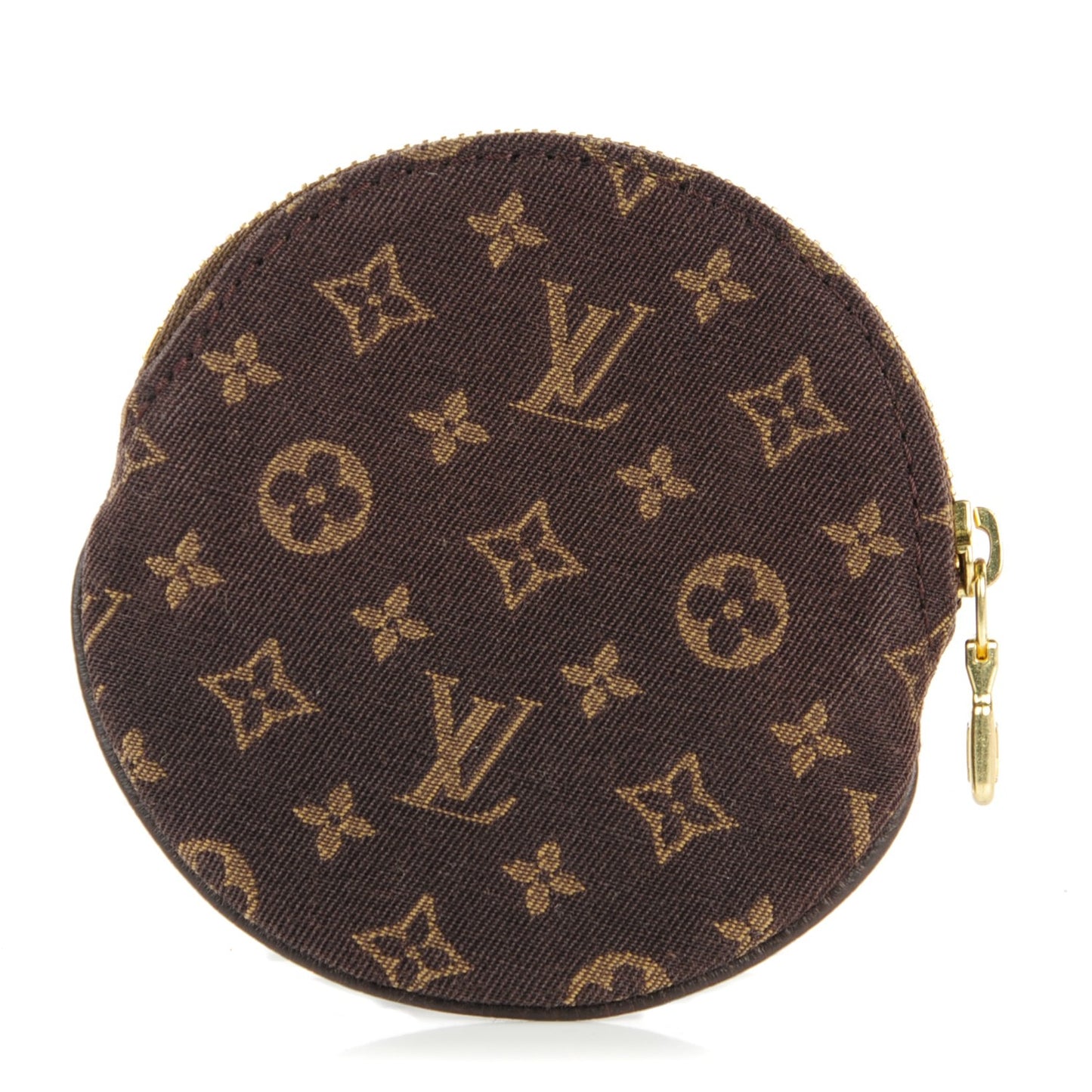 Mini Lin Round Coin Purse Ebene