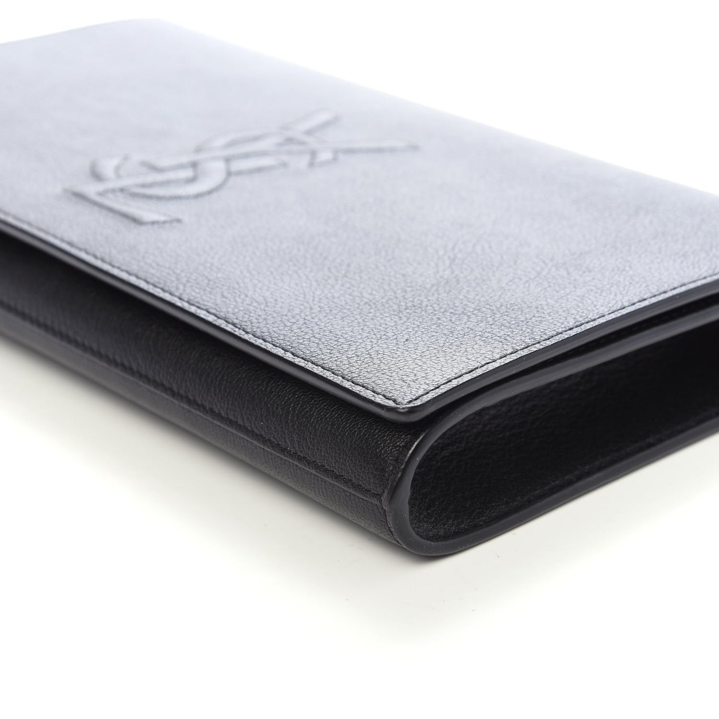 Calfskin Monogram Large Belle De Jour Clutch Black