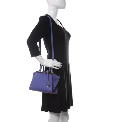 Fendi Vitello Dolce Mini 3jours Tote Viola Cassis 2 of 10