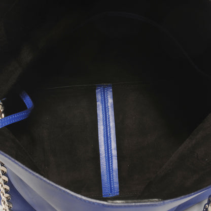Celine Lambskin Small Gourmette Shoulder Bag Royal Blue 6 of 7