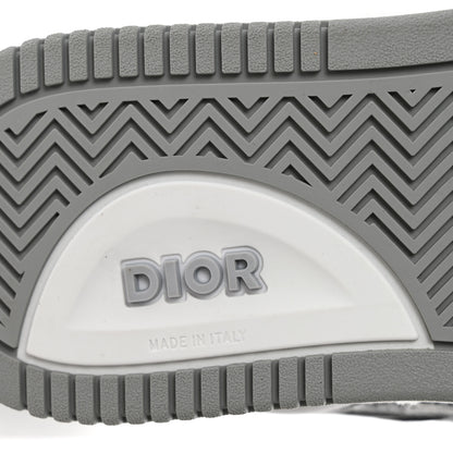 Christian Dior Smooth Calfskin Jacquard Oblique Mens B27 High Top Sneakers 40 Grey 7 of 10