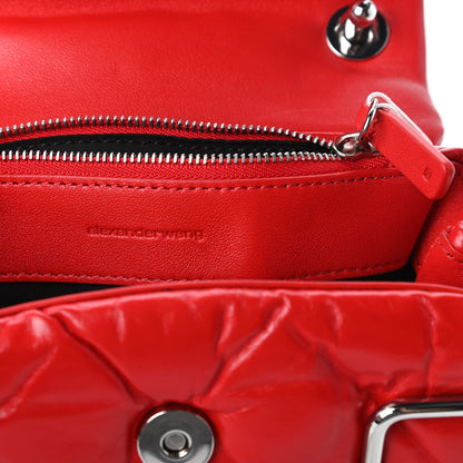 Alexander Wang Calfskin Quilted Halo Xbody Bag Red 8 of 11