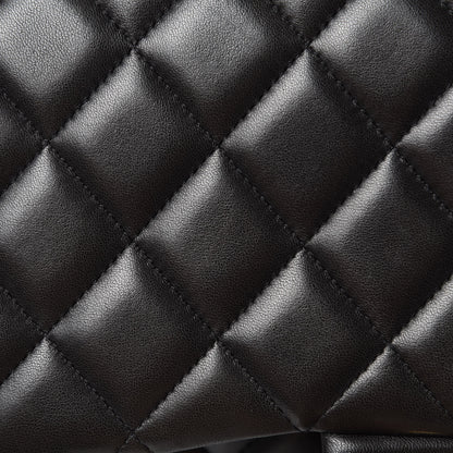 Chanel Lambskin Quilted Maxi Double Flap Black 14 of 15